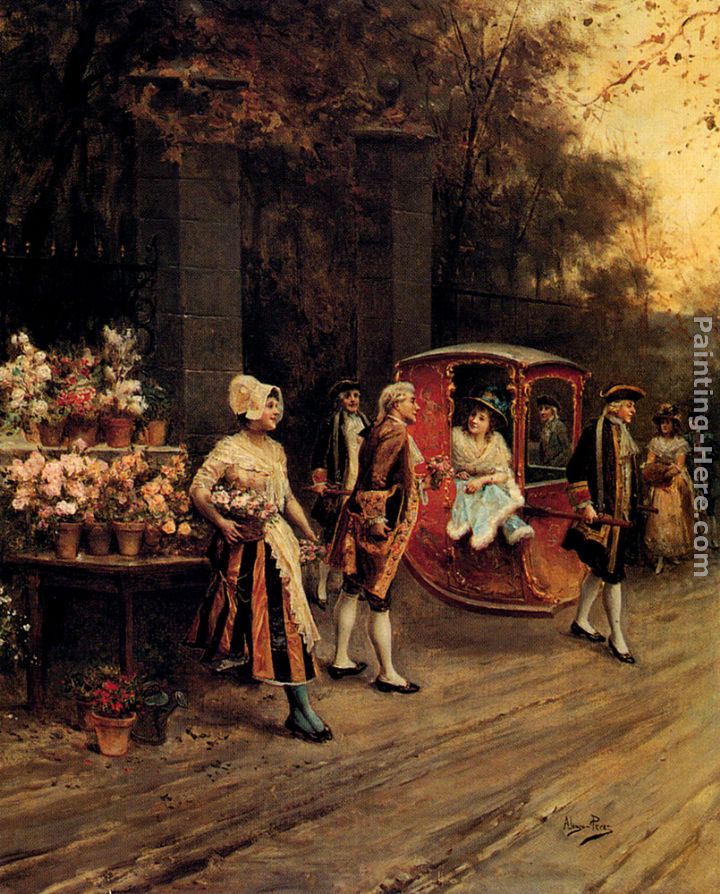 Alonso Perez Flowers For The Lady painting anysize 50 off Flowers